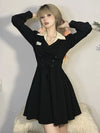 Elegant Oversize Black Dress