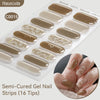 Gradient Auroras Semi Cured Gel Nail Strips Sparkly Shinning DIY Gel Polish