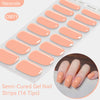 Gradient Auroras Semi Cured Gel Nail Strips Sparkly Shinning DIY Gel Polish