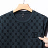 2024 Summer Men's Hot Diamond Silk Short sleeved T-Shirt Street