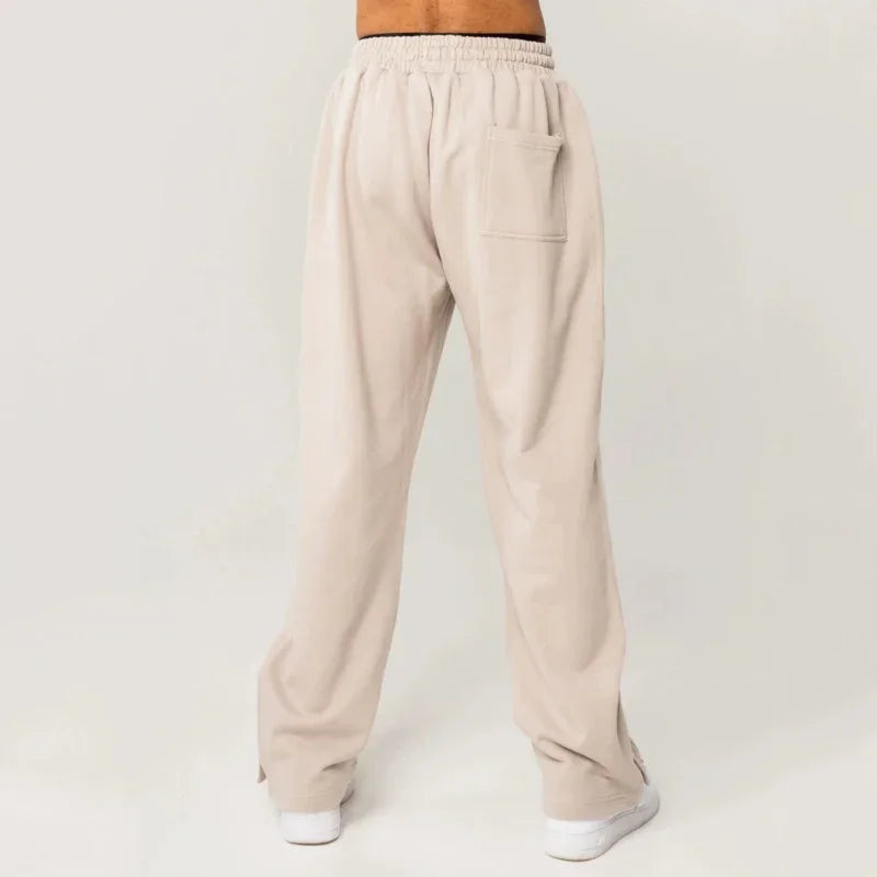 Men's cotton casual pants, street fashion, sporty, fit, Wstring,camping size