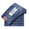 Jeans Men Light Blue Casual Straight Stretch Fashion Classic Work Denim