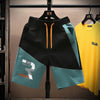 Ice Silk Shorts Men's Summer Capris Loose Elastic Waist Drawstring Pockets