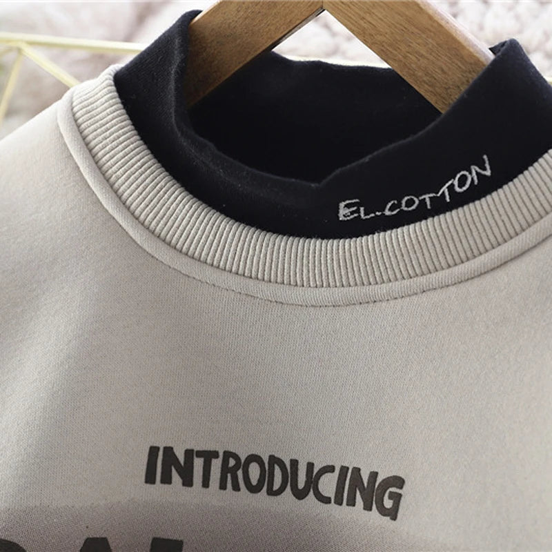 Autumn and Winter Children's Warm Fleece Sweatshirt
