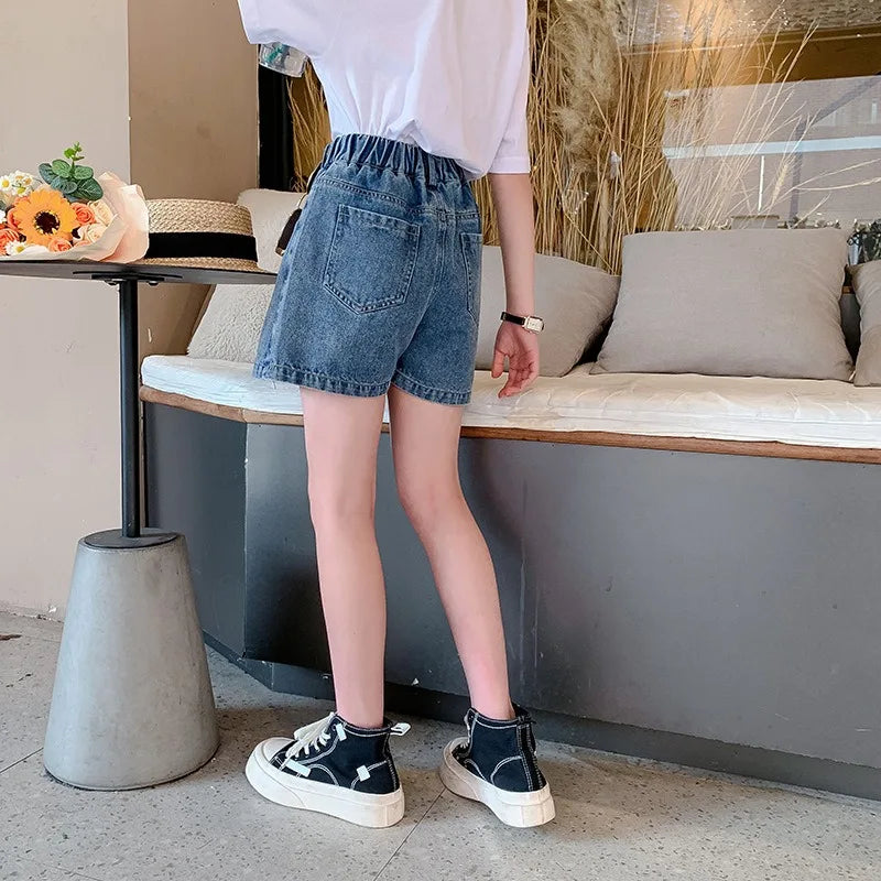 Girls Denim Shorts Summer Children's Pants Style Thin Skirt Korean Version