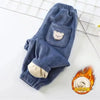 Kids Warm Pants Autumn Winter Girls Thicken Trousers