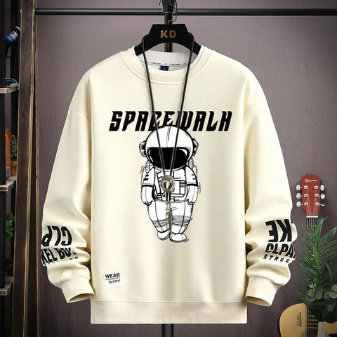 Autumn Men's Sweatshirt Adolescent Alphabet Printed Fashion O Neck Harajuku