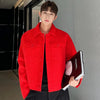 Fashion Thickened Short Knitted Male Jacket Men Coat