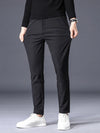 Autumn Winter Casual Pants Thick Business Stretch Slim