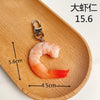 PVC Fake Braised Pork Broccoli Keychain Creative Simulation Food Pendant