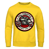 Throttle Motorcycle Supply Print Mens Hoodies Fashion Crewneck Hoody Autumn