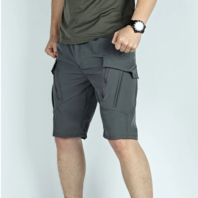 Tactical Pants Quick Dry Short Trousers Male Hiking Hunting Pant Multi-Pocket Knee