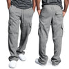Men's Straight Fit Joggers Sweatpants Multi-Pocket Style