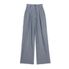 Womens High Waist Full Length Wide Leg Pants