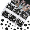 Crystal Nail Rhinestones 24pcs Transparent Alloy Ice Pile Drill