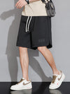 Summer Men's Sweat Shorts Knee-Length Straight Loose Short Pants Streetwear