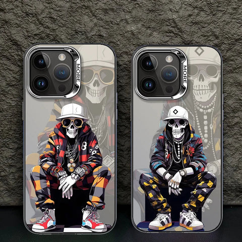 Fashion Skull Graffiti iPhone Phone Case Colorful