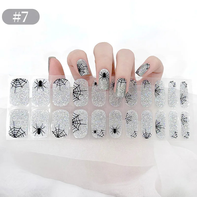 Scary Spider Nail Art Design