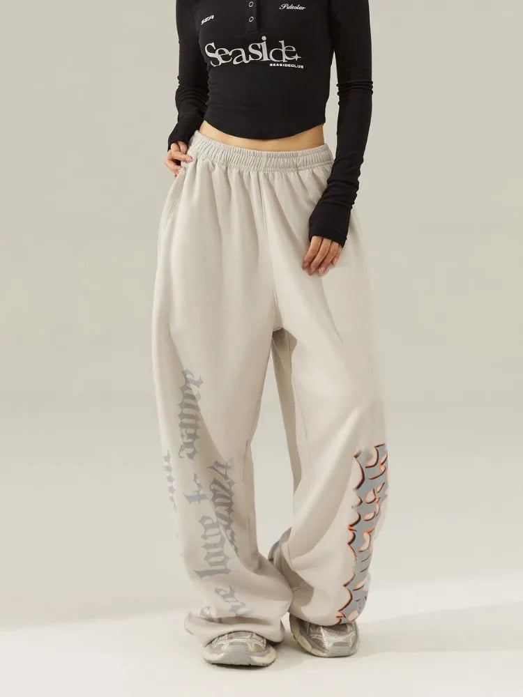 Vintage Y2k Baggy Joggers Sweatpants Woman Oversized Harajuku Streetwear