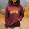 Camping Hoodie Retro Forest Hoodie For Camper