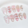 Glamorous Pearl and Bow Nails