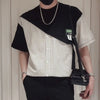 Elevate Your Style with the Latest Spliced Striped Two-Piece Tee