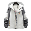 Y2K Vibe: Polyester Windbreaker for Men with Zipper and Epaulets