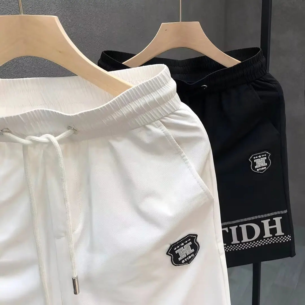 Summer Fashion White Sports Short Pants Street Men's Streetwear 2024