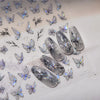 Metallic Bronzing Butterfly Nail Art Decals For Diy Manicures