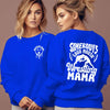 Wrestling Mama Letter Print Hoodie for Women