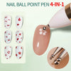 Nail Art Rhinestone Dotting Tool Ballpoint Pen Design UV Gel