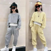 Girls Autumn Loungewear Suit Children Sweatshirt Pants Sets Two-Piece