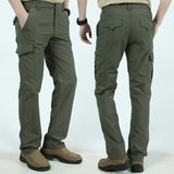 Military Long Trousers Male Waterproof Quick Dry Cargo Camping Overalls Tactical Pants Breathable