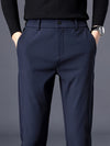 Autumn Winter Casual Pants Thick Business Stretch Slim