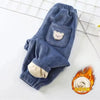 Kids Warm Pants Autumn Winter Girls Thicken Trousers