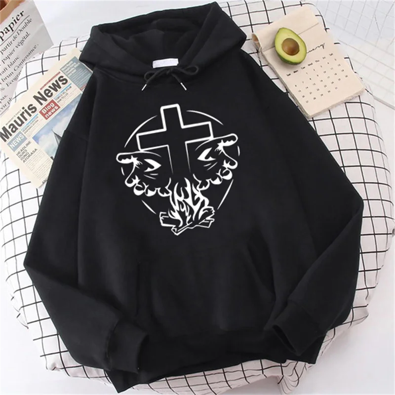 Heavenly Hands Christian Hoodie Cross Print Jesus