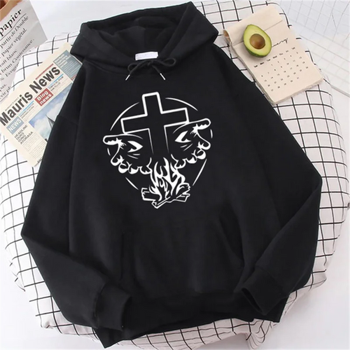 Heavenly Hands Christian Hoodie Cross Print Jesus
