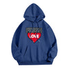 Printed Letter Crew Neck Sweatshirt Fresh Love Hooded Pullover