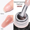 7ML Pink Glitter Quick Extension Gel Nail Polish Gold Foils