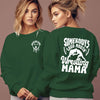 Wrestling Mama Letter Print Hoodie for Women
