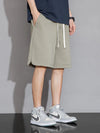Summer Men's Sweat Shorts Knee-Length Straight Loose Short Pants Streetwear