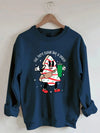 Out Here Lookin Like A Snack Christmas Retro Sweatshirt