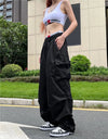 Oversized Parachute Cargo Pants