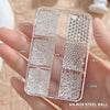 Crystal Nail Rhinestones 24pcs Transparent Alloy Ice Pile Drill