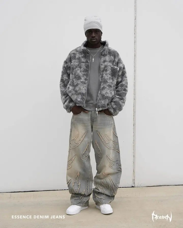 Streetwear Jeans Y2K Pants Punk Rock Hip Hop Retro Baggy High Waisted Wide
