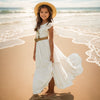 3-14 years Girls Lace Bohemia Long Dresses Baby Kids Flower