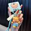 Cartoon Butter Bear Keychain Pendant Cute Fashion Doll Gift for Children