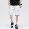 Style in the Summer with Moderatespace's White Denim Shorts