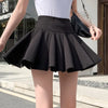 Women's Korean Style High Waist Pleated Mini Skirt
