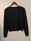 Knitted Cardigan Jacket 2024 Autumn Winter V-neck